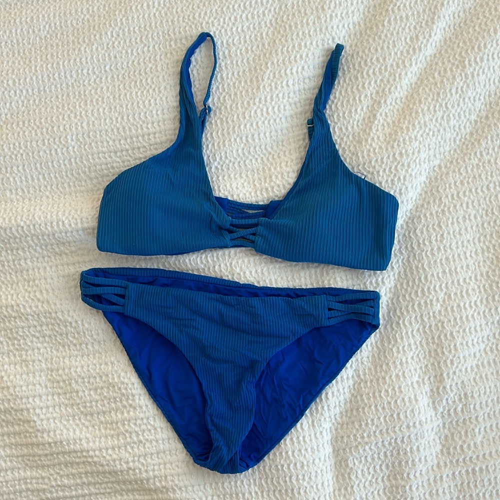 Blue bikini